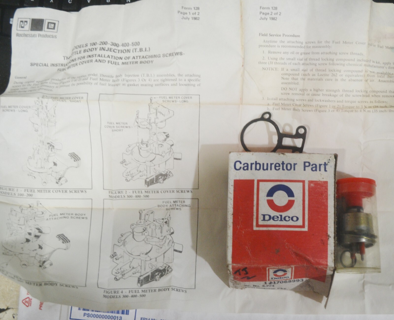 Fuel Injector BUICK CHEVROLET GMC OLDSMOBILE PONTIAC GM 17068993 