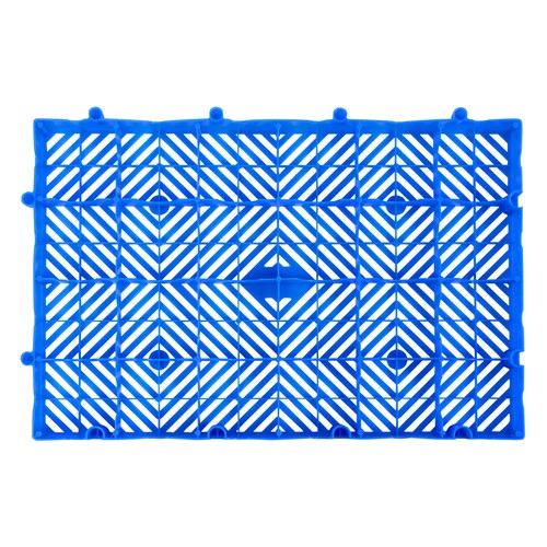 6 pezzi 23,62" blu HPEP pallet leggero da pavimento resistente all'umidità traspirante - Foto 7 di 9