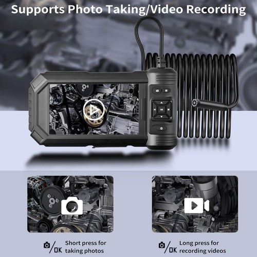 1080P Industrial 5'' Screen Borescope Inspection Snake S7F5 - Picture 11 of 12
