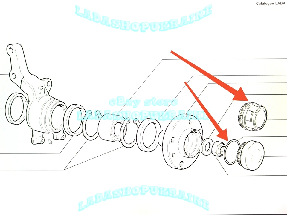 4x ORIGINAL Tapa del cubo de rueda LADA SAMARA 2108 2109 2114 2115 Wheel Hub Cap - Изображение 3 из 4