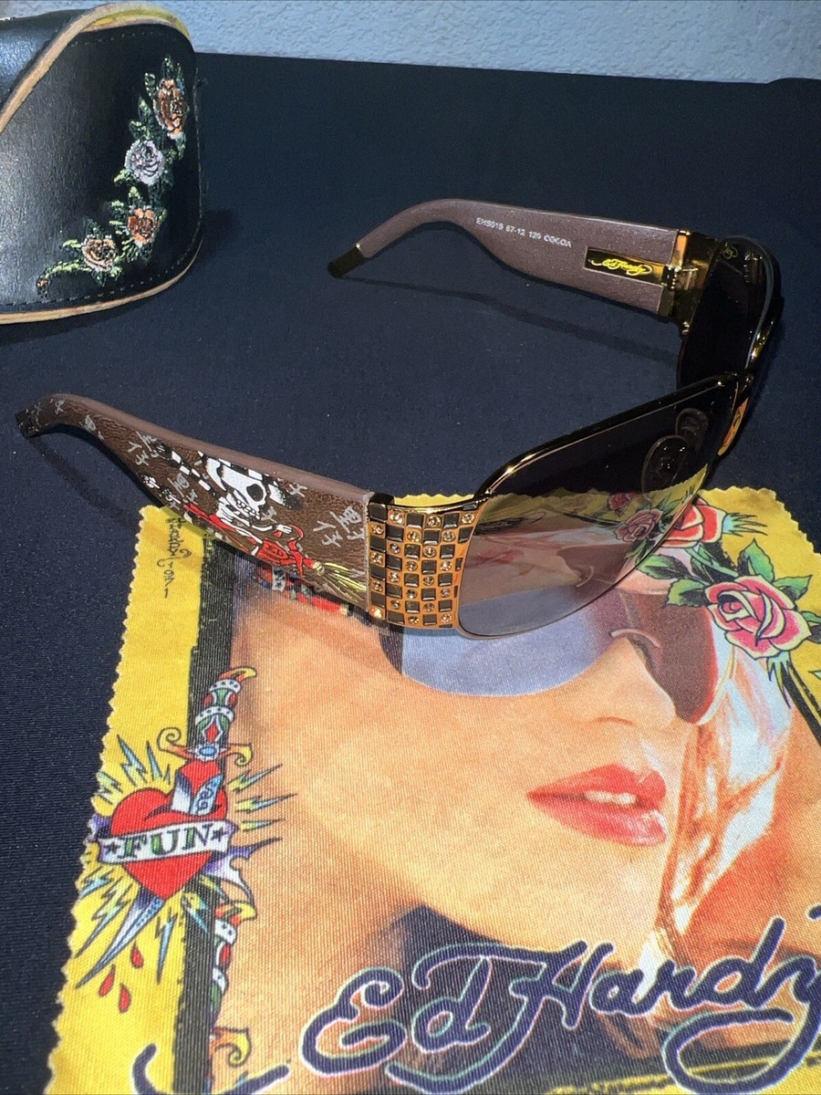 Ed Hardy Speed Kills sunglasses Ed Hardy EHS 019 Speed Kills Sunglasses | FREE Shipping  main image 2