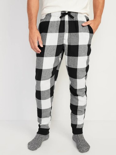 buffalo plaid jogger pajama pants