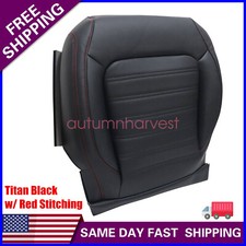 For 2011-2018 Volkswagen Jetta Gli Passenger Bottom Perforated Seat Cover Black