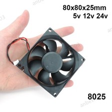 Dc 80mm 80X80X25MM Cooling Fan 8cm 5V/12V/24V Brushless Cooler for 3d printer