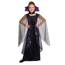 Girls Wicked Bat Costume Gothic Vampiress Witch, Large