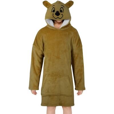 Kinder Mädchen Jungen Oversize Hoodie Decke Super Weich Warm Fleece Hund Kuscheln