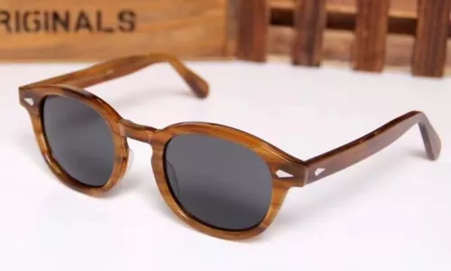 New MOSCOT LEMTOSH Sunglasses Men Round Brown Thin Edged Plate Sunglasses Women - Picture 14 of 14