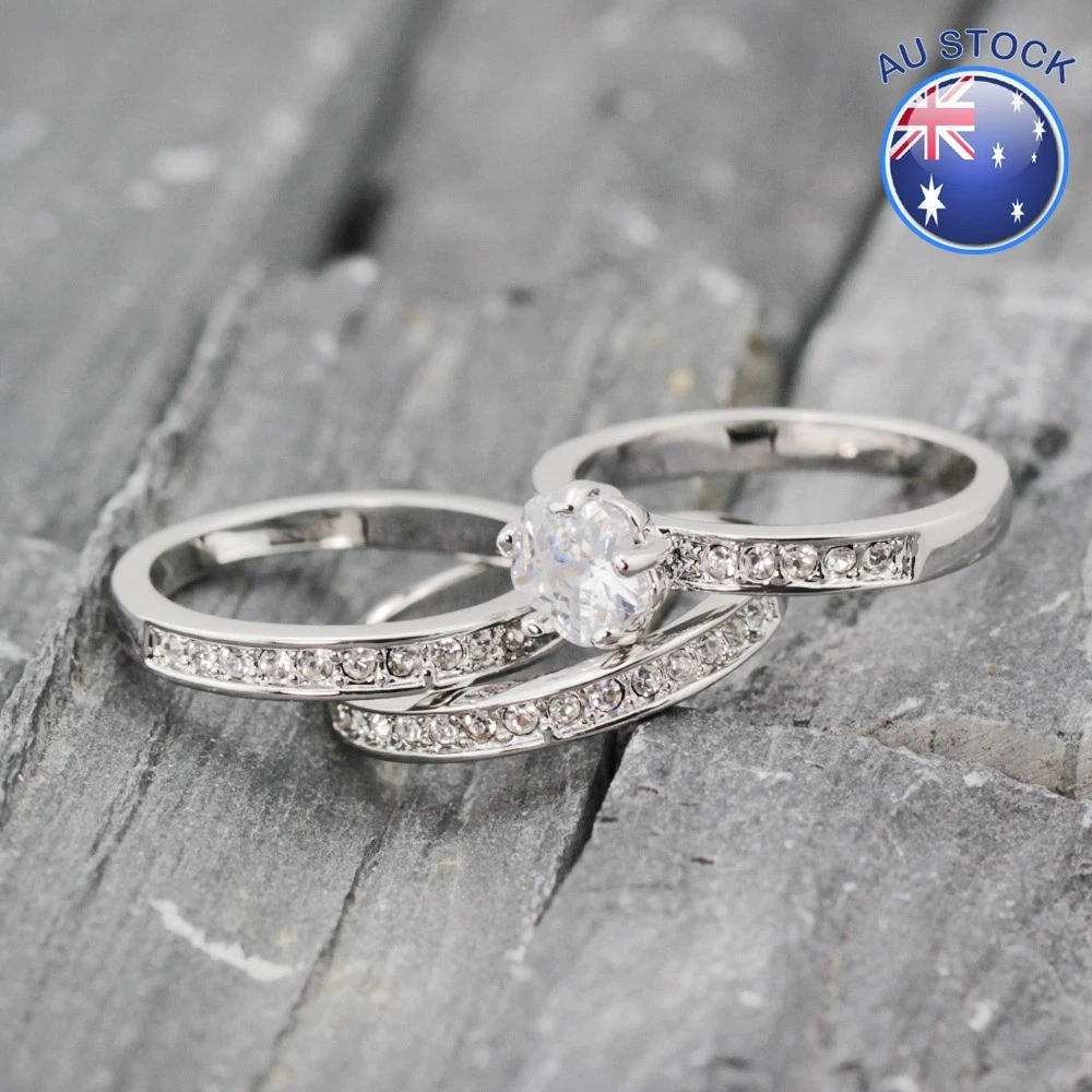 Elegant wedding cheap ring sets