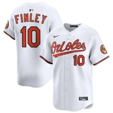 Baltimore Orioles Steve Finley #10 Nike White Home Retired MLB Limited Jersey
