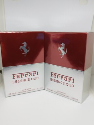 Ferrari Essence Oud 3.3 oz 100 2pcs ml Eau De Parfum Spray New In Sealed Box