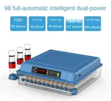 98 Eggs Poultry Incubators Dual Electric Edition Hatching Capacity Automatic