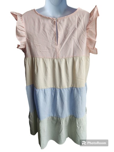 Solution Pastel Striped Dress Size L - 第 2/3 張圖片