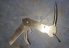 REPRODUCTION AUSTRALIAN ARMY CLASP KNIFE with spike - STAINLESS STEEL NEW MADE