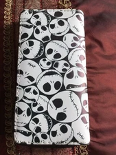 Nightmare Before Christmas Wallet  Unisex Face Jack Skellington Black/white