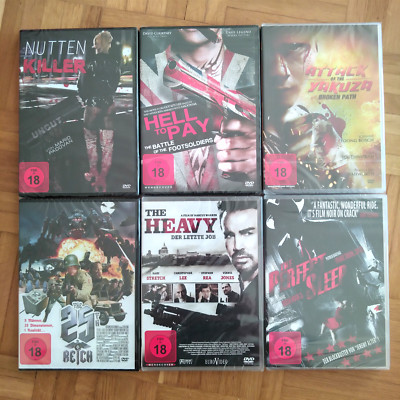 6x DVD Filme Sammlung, Paket, Konvolut FSK18 (OVP NEU) #B