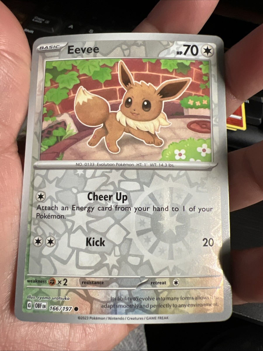 EEVEE 166/197 OBSIDIAN FLAMES REVERSE HOLO POKEMON TCG NM | eBay