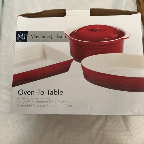 New Mayfair & Jackson Oven to Table 4 Piece Bakeware Set eBay