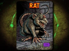 RAT 1/1 Full Art Token [by Darkside Tokens] Magic the Gathering MTG!