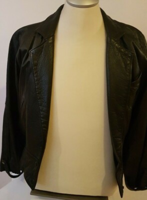 Danier Vintage Womens Black Leather Jacket Sz Medium by Danier 