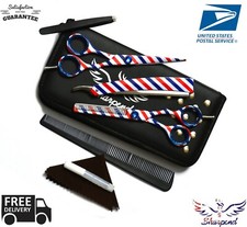 Professional Hairdressing Hair Cutting Scissors Barber Shears BLACK 6" pole US