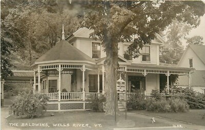 C-1910 Wells River Vermont The Baldwins Postcard RPPC 24-12253