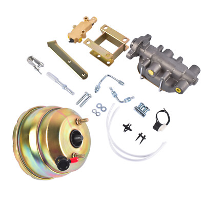 Front Power Disc Brake Conversion Kit Drilled Rotors for Two-Ten Series 55-1957