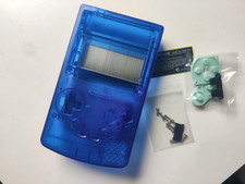 Clear Dark Blue Housing Shell for GBC Nintendo Game Boy Color OSD Q5