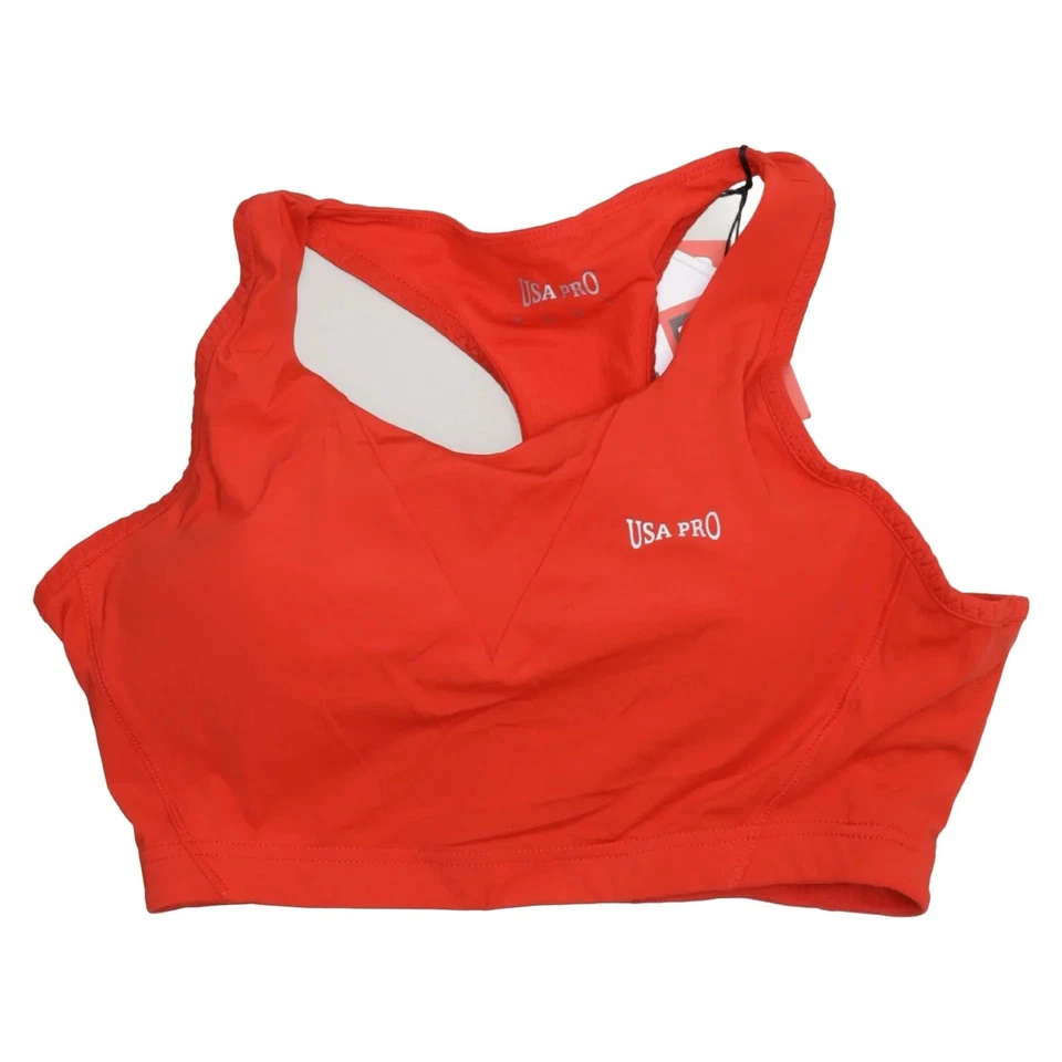 Usa Pro, soutien-gorge de sport, taille : 40, modèle : usa pro, rouge, élasth... - Photo 1/4