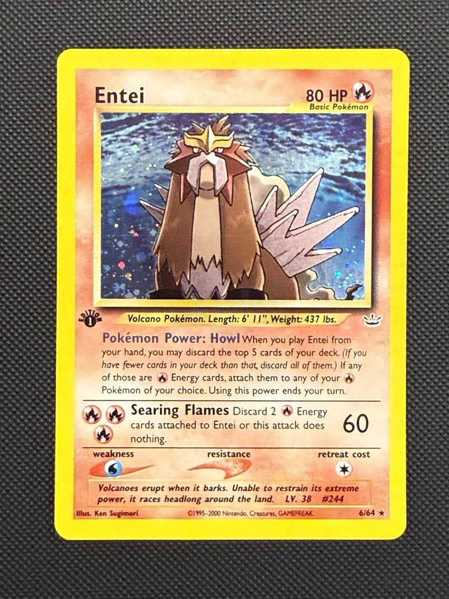 first edition entei pokemon card Neo Revelations Holgoraphic : r/PokemonTCG Commemorate your favorite tabletop game with this Entei EX 2012 Pokemon Dark Explorers Ultra Rare #103 PSA Authenticated 7 Card Entei Pokmon TCG 1st Edition