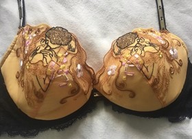 Rare, Lise Charmel Klimt &ldquo;The Kiss&rdquo; Bra 36 C