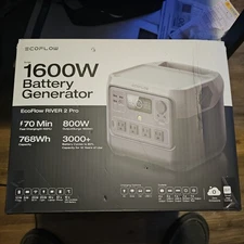 EcoFlow River 2 Pro Portable Power Station 1600W / 768Wh – New, never used