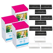 Canon Selphy CP1500 CP1300 CP1200 4x6 108sheets Color Ink Paper Set KP-108IN LOT