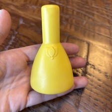 RARE  Vintage Fisher Price Fun With Food Yellow Vase, plastic NO FLOWERS 