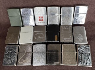 18x Zippo Emblem design großes Konvolut Sammler Auflösung Sammlung