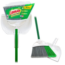Libman Household Angle Broom and Dust Pan wit...