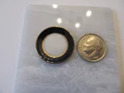 Artisan Jo Parker Porcelain Dinner Plate Dark Navy Gold Dollhouse Miniature 1:12