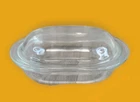 Vintage PYREX 602-B Clear Glass Oval Dish with 602-C Lid Refrigerator Casserole