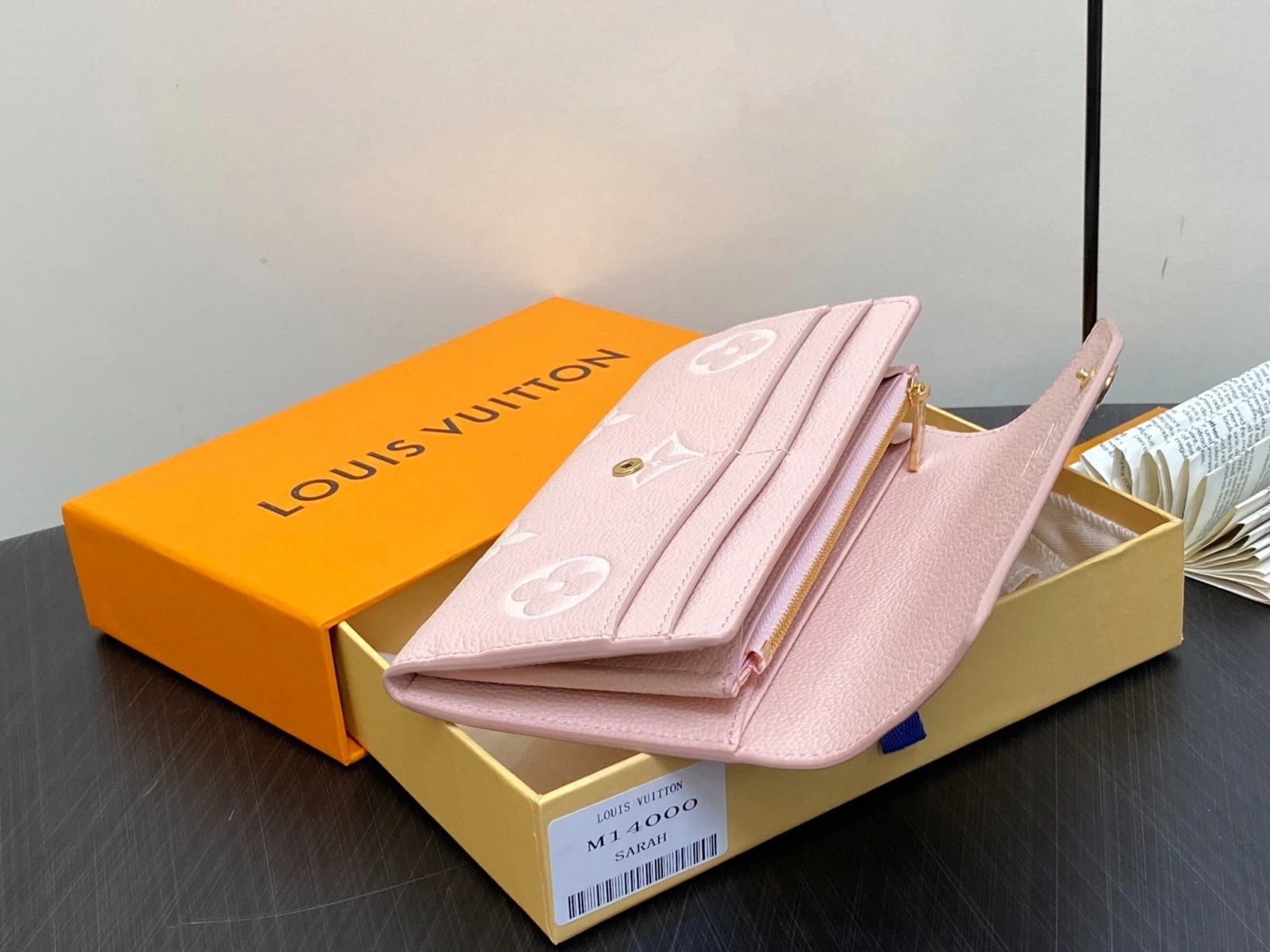 LLouisV- Sarah Wallet M14000 - Pink - 19 ×10.5 ×2 cm- NEW - product detail image 5