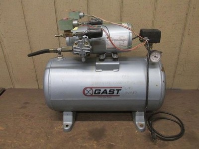 Gast 3HBB-69T-M300X Air Compressor Tank Mounted 115v 1 PH