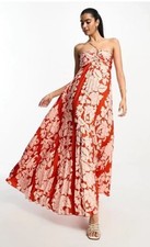 RARE!!! MANGO BLOGGER FAVE!!! Floral Flowy Sleeveless Maxi Dress NWT Size Medium