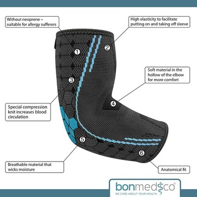 Elbow Brace Compression Support Sleeve Arthritis Tendonitis Arm Joint Pain US