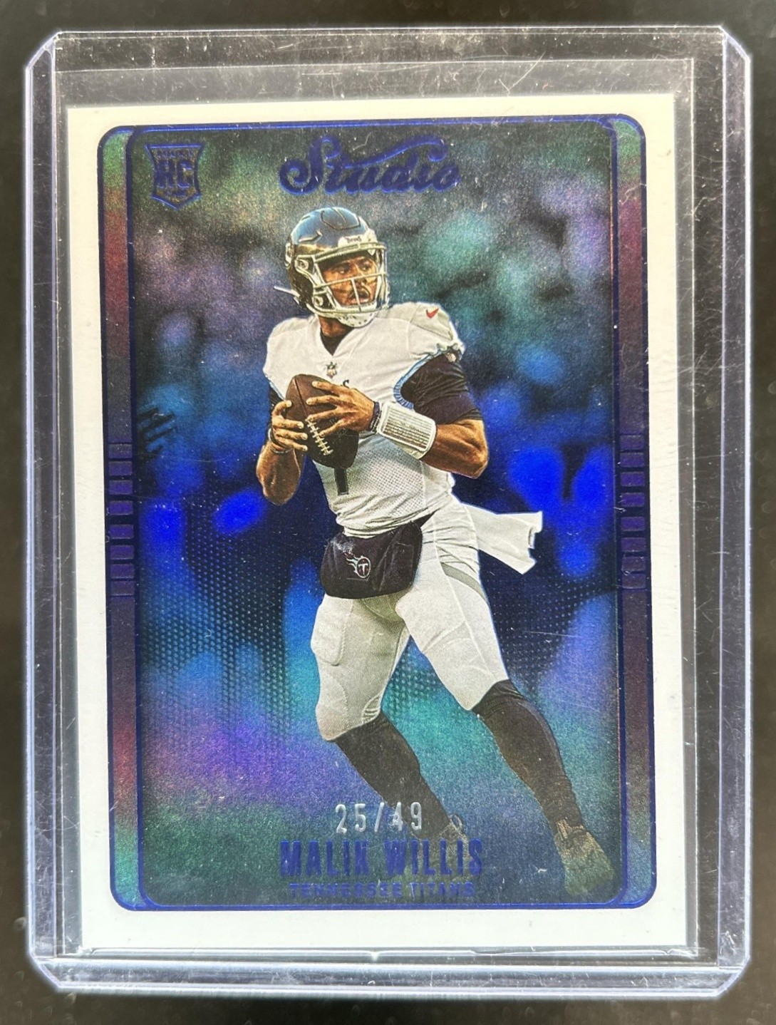 Malik Willis Panini Chronicles Studio #STU29 Blue