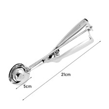 Ice Cream Scoop Scooper Mash Potato Cookie Dough Stainless Steel Spoons Portable