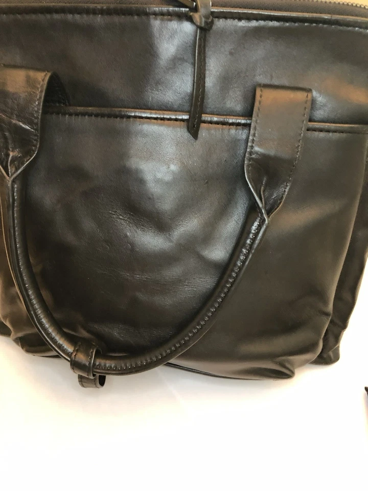 Gryson 皮革挎包托特包带保护套。 全新无标签 黑色。 旅行包或日常 — 第 3/4 张图片