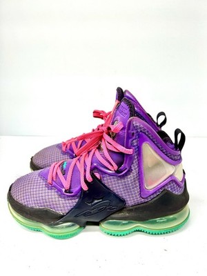 Nike LeBron‎ 19 Shoes Mens Size 8 Purple Basketball High Top Sneakers cz0203-500 Nike Lebron 19 XIX Purple Teal Pink Men main image 3