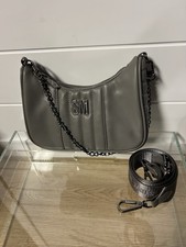 STEVE MADDEN BTamela GRAY Quilted CONVERTIBLE Crossbody Bag NWOT No Pouch