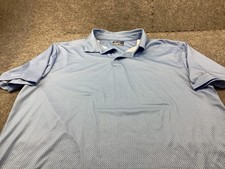 Ben Hogan Polo Shirt Mens 2XL Blue Geometric Performance