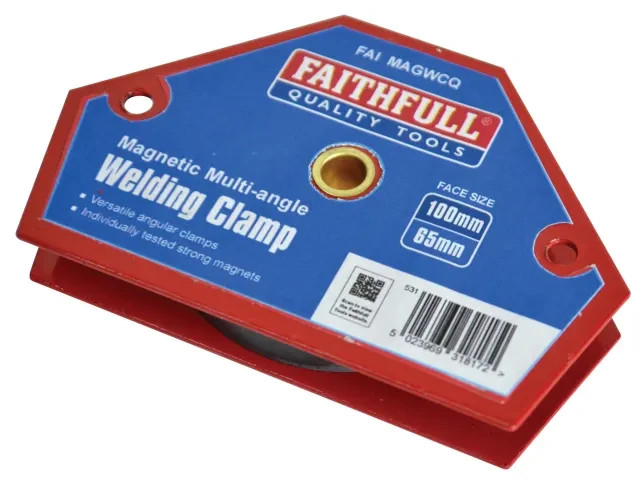 Faithfull Welding Magnet Quick Clamp 100 x 65mm FAIMAGWCQ