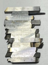 12 Used MoMax Cobalt 3/8" Lathe Bits Used