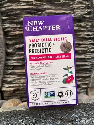 New Chapter Daily Dual Biotic Probiotic + Prebiotic Digestion - 30 Cap 5/26